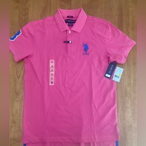 Pink polo shirt new with tags